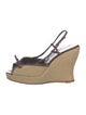 Prada Canvas Slingback Sandals