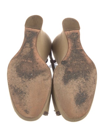 Prada Canvas Slingback Sandals