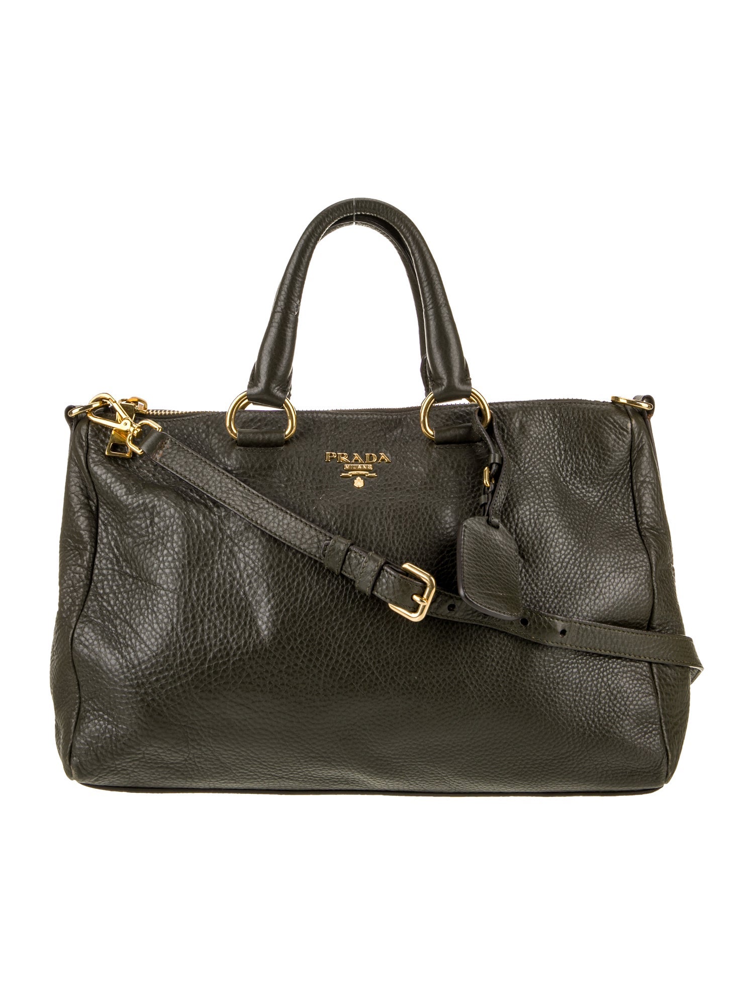 Prada Vitello Daino Leather Top Handle Bag