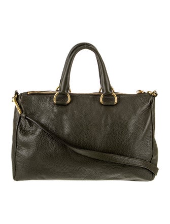 Prada Vitello Daino Leather Top Handle Bag