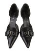Prada Leather Leather Trim Embellishment D'Orsay Pumps