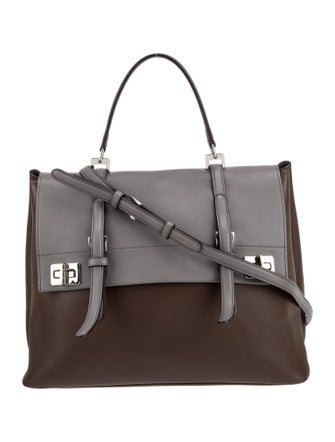 Prada City Calf Leather Top Handle Bag