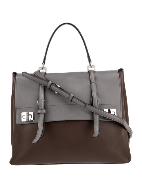 Prada City Calf Leather Top Handle Bag