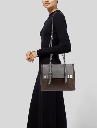 Prada City Calf Leather Top Handle Bag