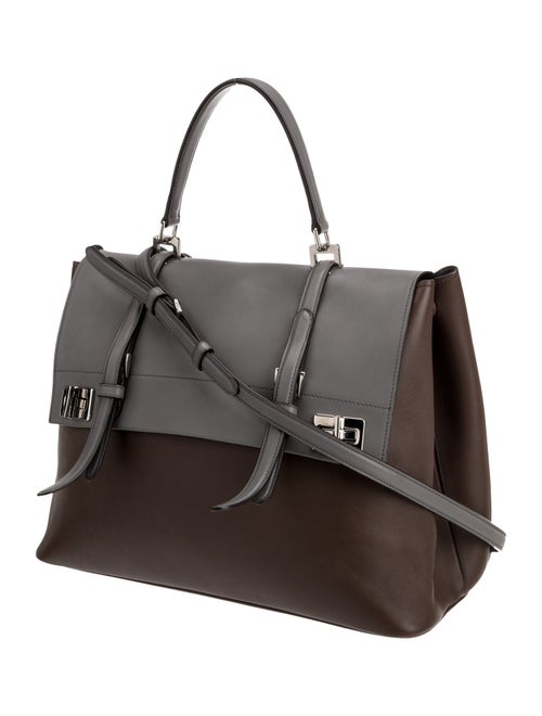 Prada City Calf Leather Top Handle Bag