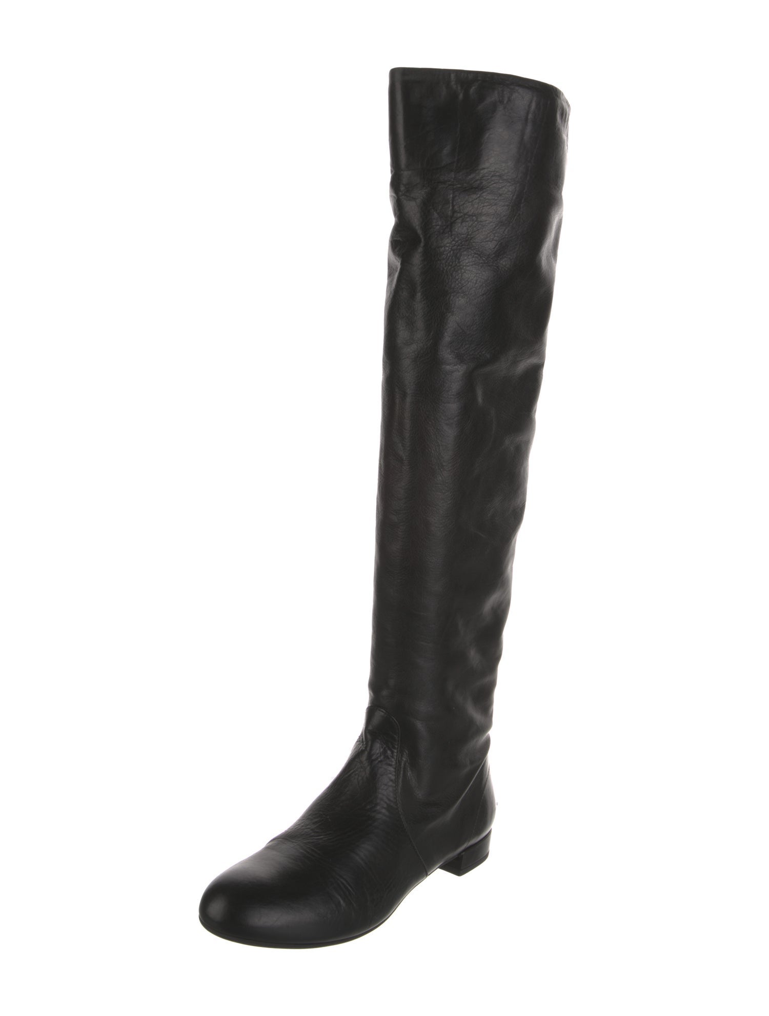 Prada Leather Riding Boots