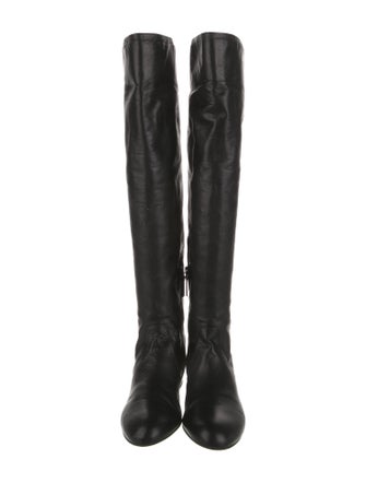 Prada Leather Riding Boots