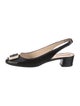 Prada Sport Patent Leather Slingback Pumps