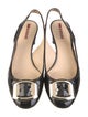 Prada Sport Patent Leather Slingback Pumps