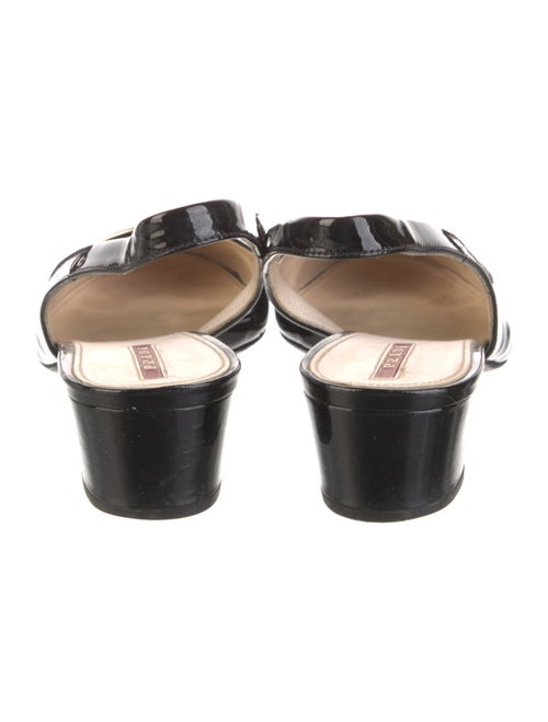 Prada Sport Patent Leather Slingback Pumps