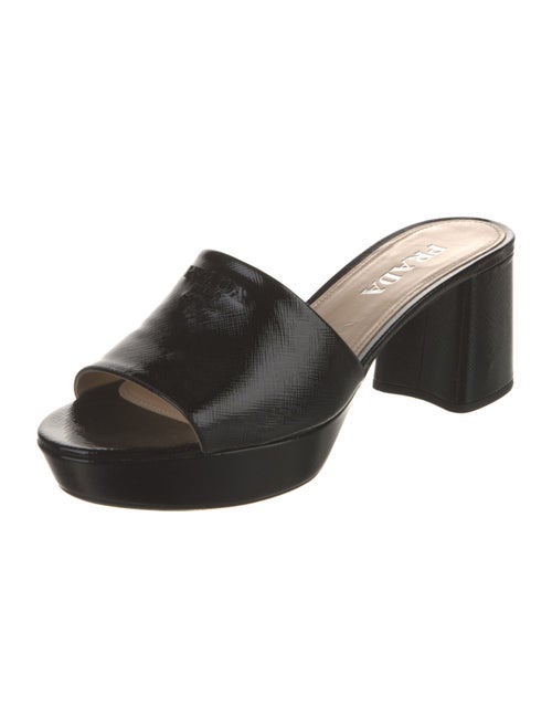 Prada Saffiano Leather Slides