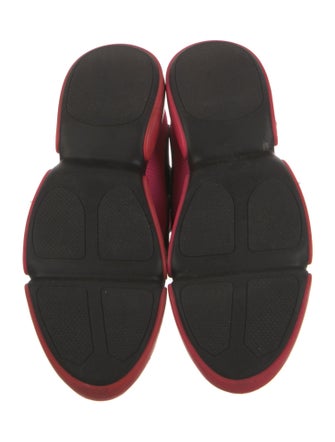 Prada Colorblock Pattern Wedge Sneakers