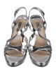Prada Patent Leather Slingback Sandals