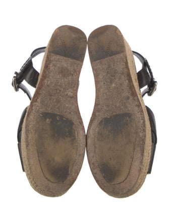 Prada Leather Braided Accents Espadrilles