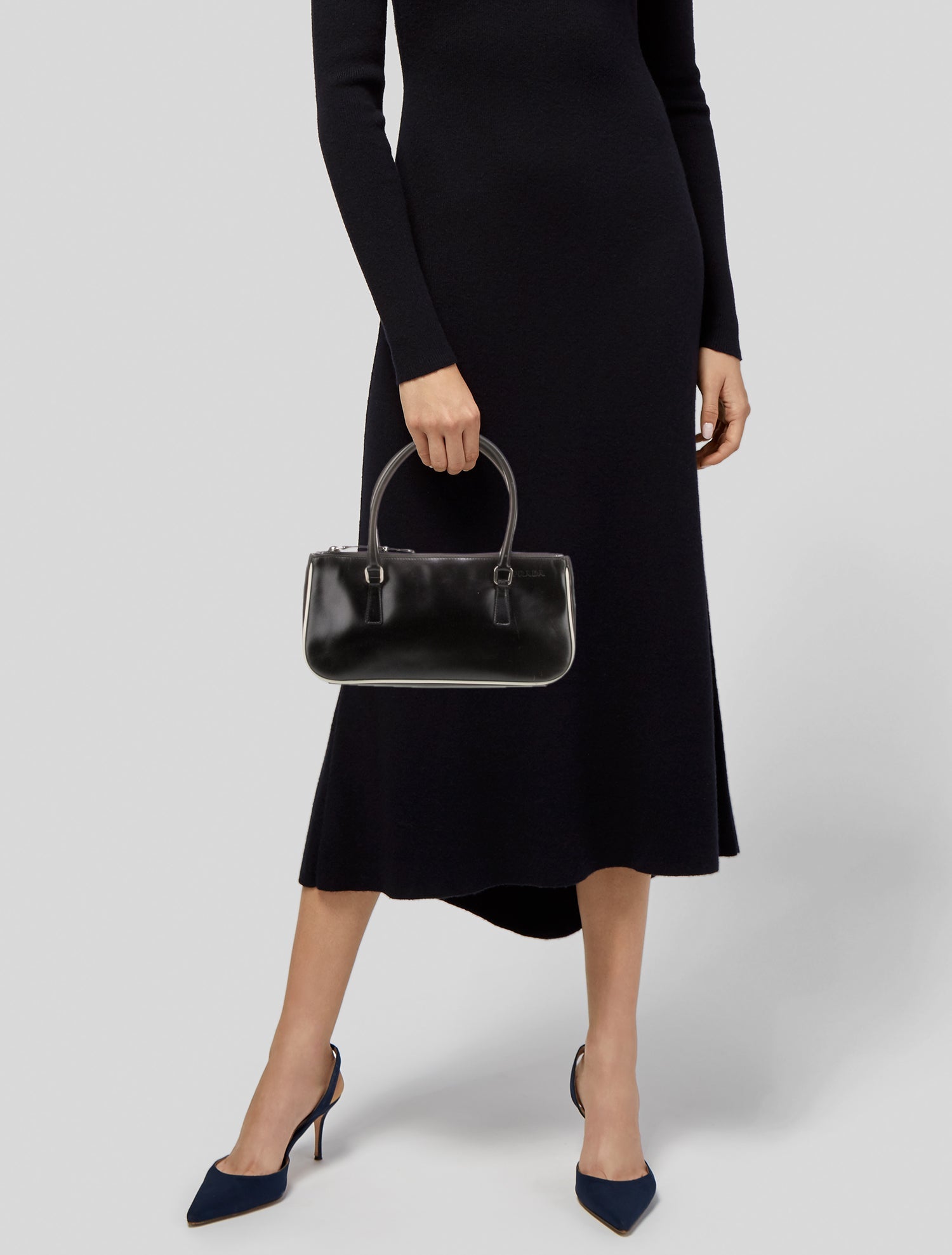 Prada Leather Top Handle Bag