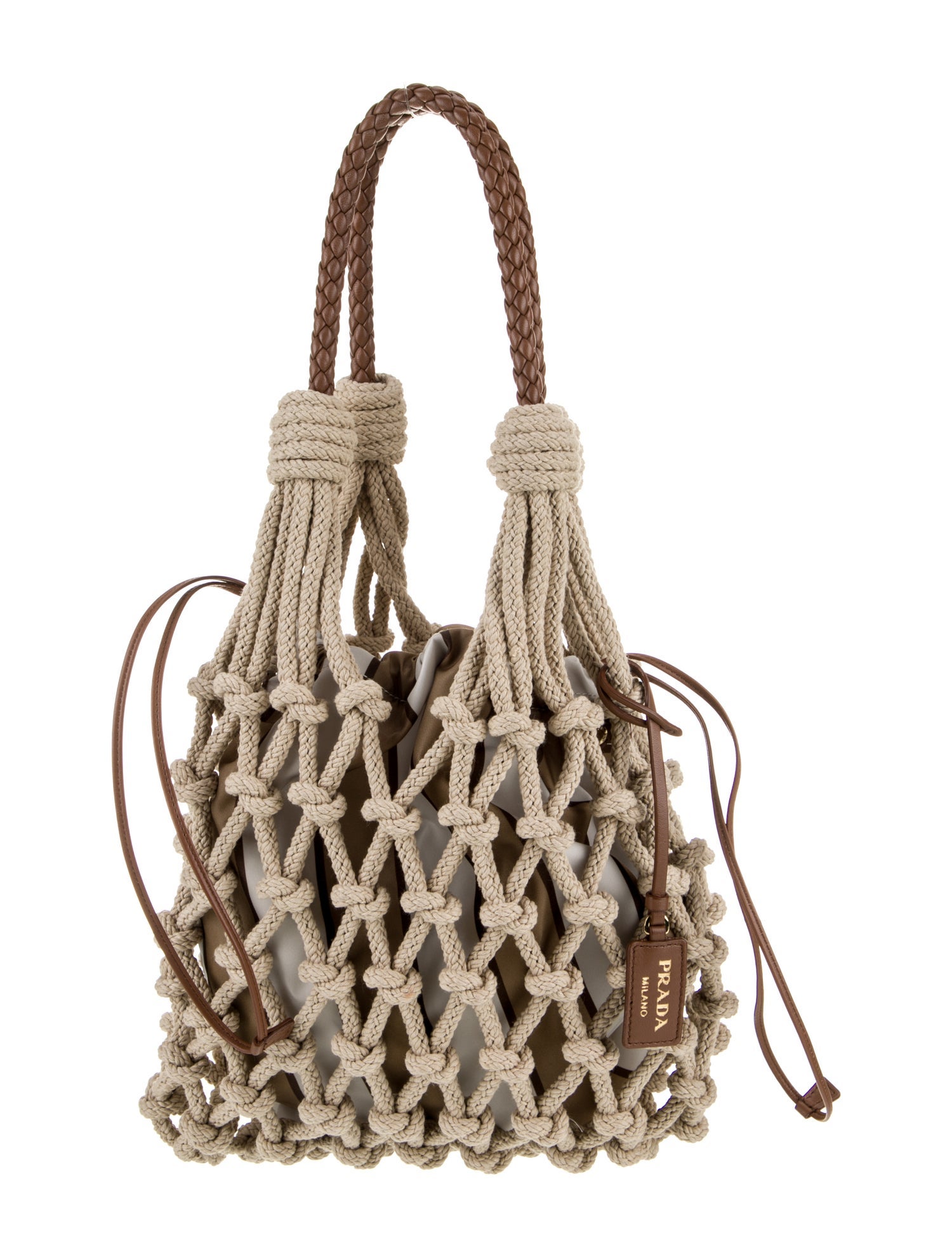 Prada Tessuto Nylon Noué Macramé Medium