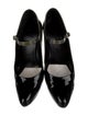 Prada Patent Leather Colorblock Pattern Pumps