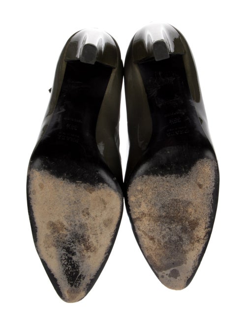 Prada Patent Leather Colorblock Pattern Pumps