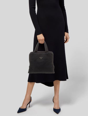 Prada Tessuto Nylon Top Handle Bag