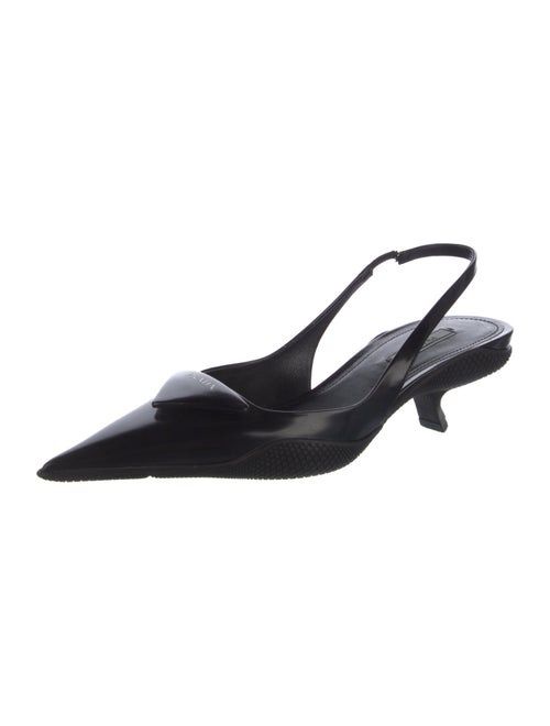 Prada Patent Leather Slingback Pumps