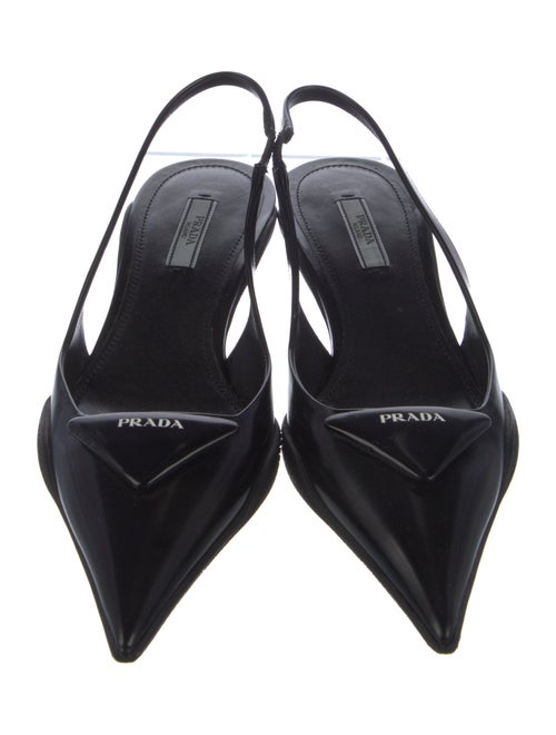 Prada Patent Leather Slingback Pumps