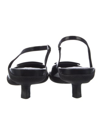 Prada Patent Leather Slingback Pumps