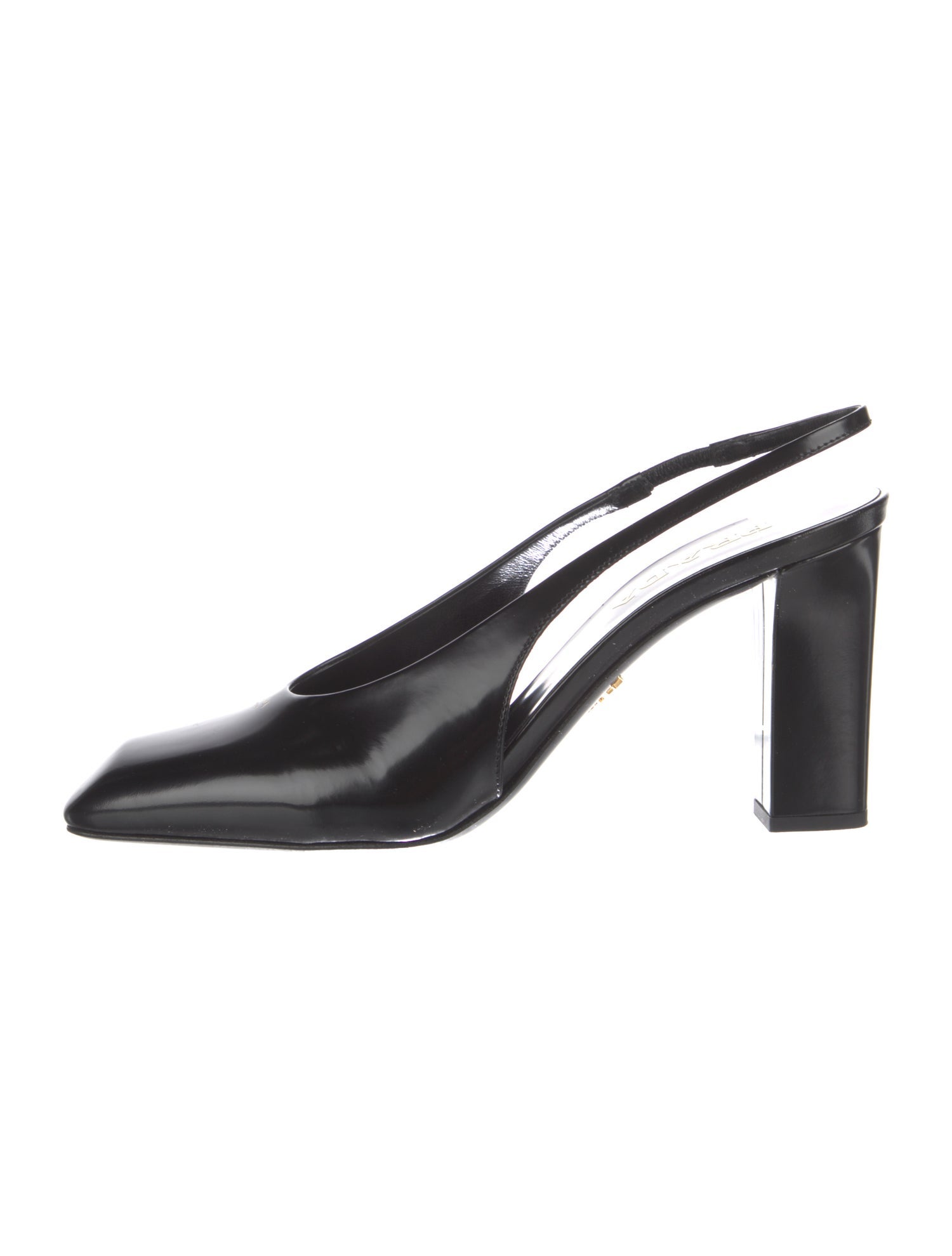 Prada Patent Leather Slingback Pumps