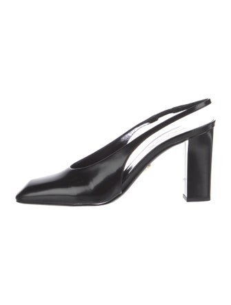 Prada Patent Leather Slingback Pumps