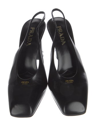 Prada Patent Leather Slingback Pumps