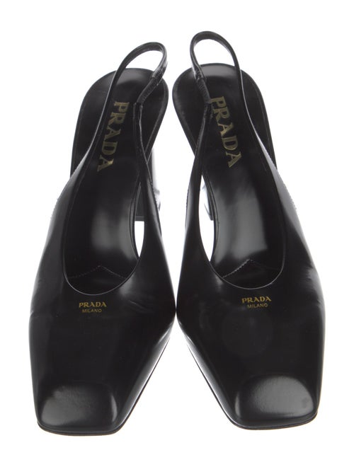 Prada Patent Leather Slingback Pumps
