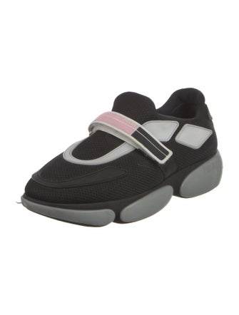 Prada Mesh Graphic Print Sneakers