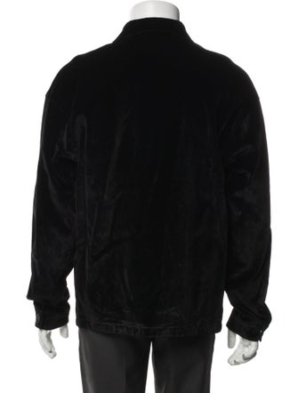 Prada 2022 Enameled Metal Triangle Trucker Jacket