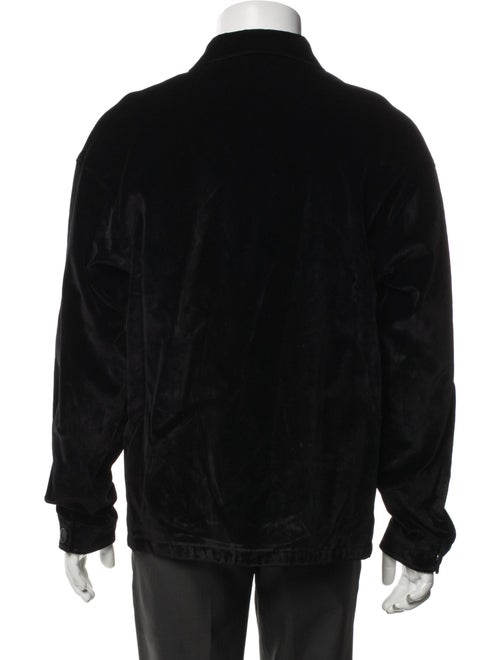 Prada 2022 Enameled Metal Triangle Trucker Jacket