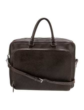 Prada Enameled Metal Triangle Briefcase