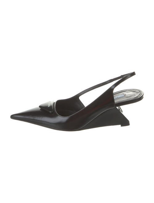 Prada Leather Slingback Pumps