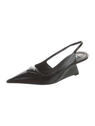 Prada Leather Slingback Pumps