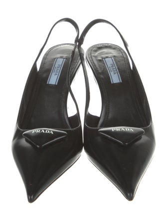 Prada Leather Slingback Pumps