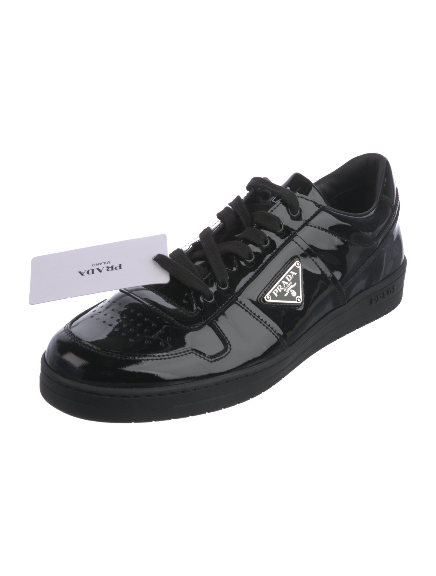 Prada Patent Leather Sneakers w/ Tags
