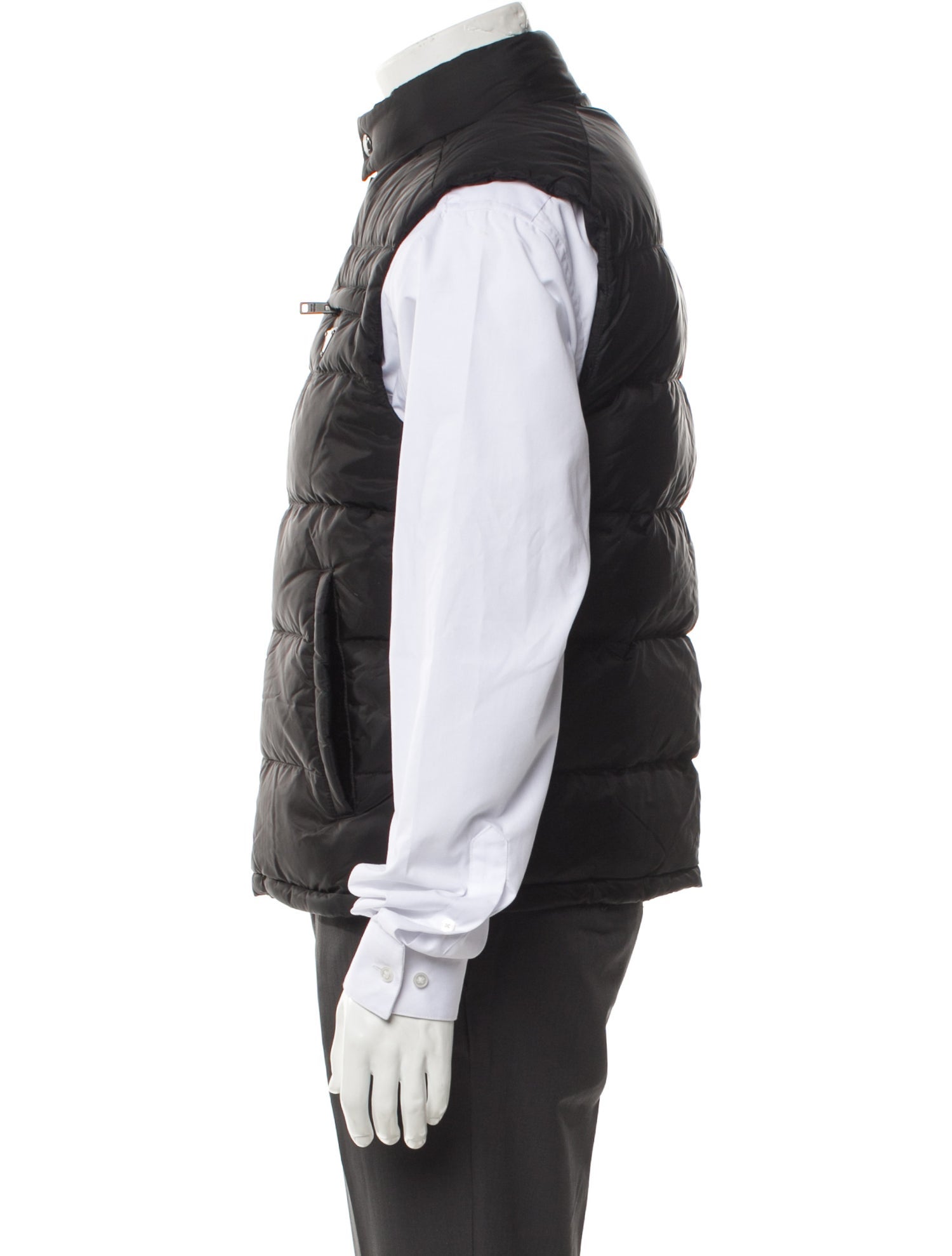 Prada 2020 Enameled Metal Triangle Vest