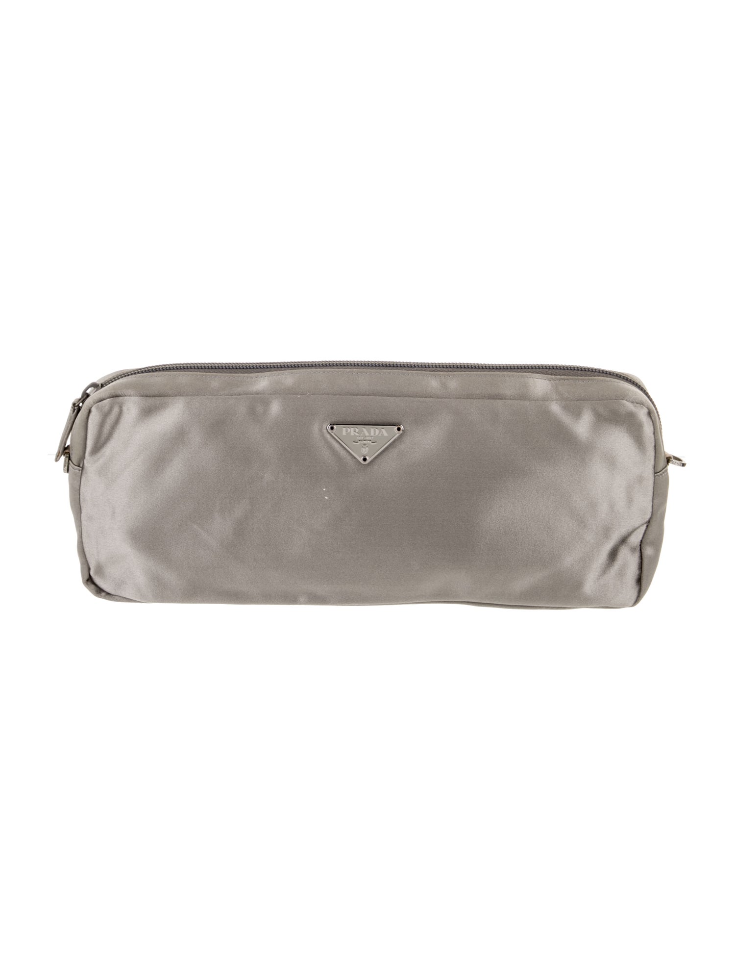 Prada Enameled Metal Triangle Portfolio