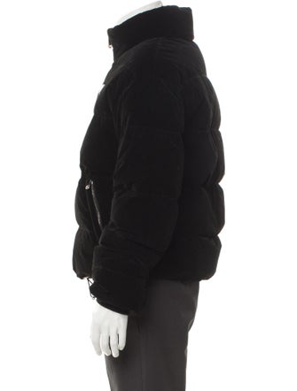 Prada 2023 Enameled Metal Triangle Puffer Coat