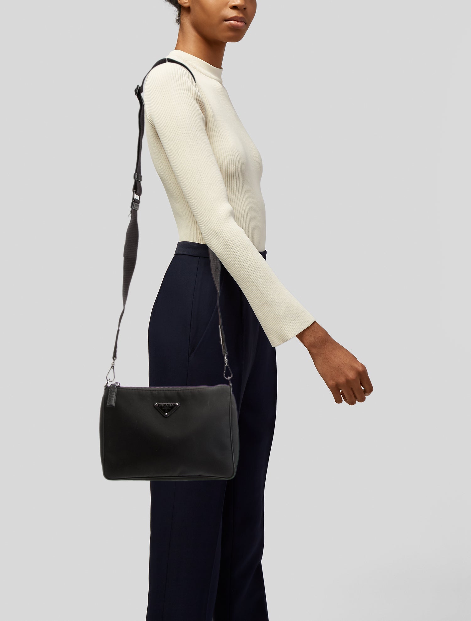 Prada Saffiano Leather Messenger Bag