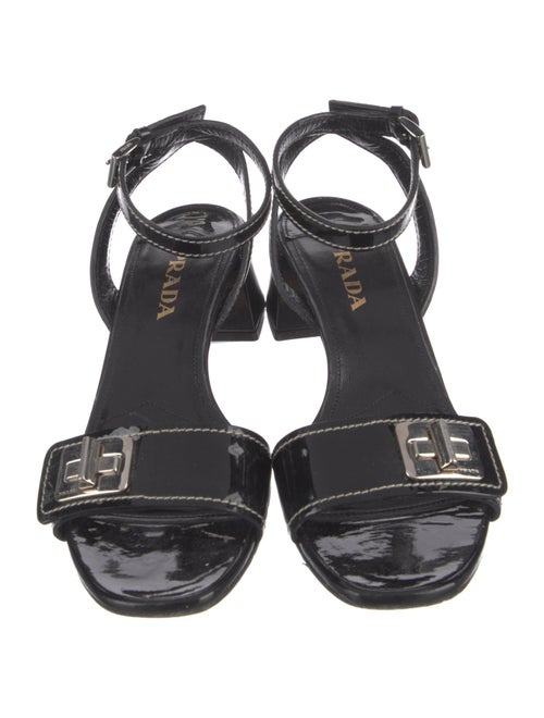Prada Patent Leather Sandals