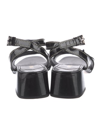 Prada Patent Leather Sandals