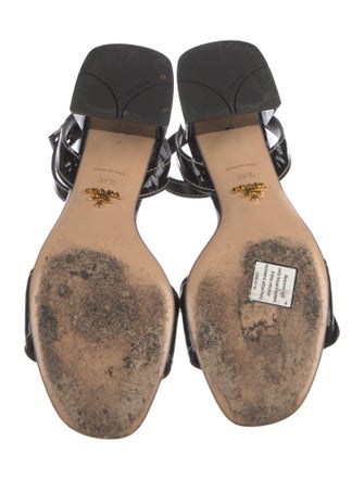 Prada Patent Leather Sandals