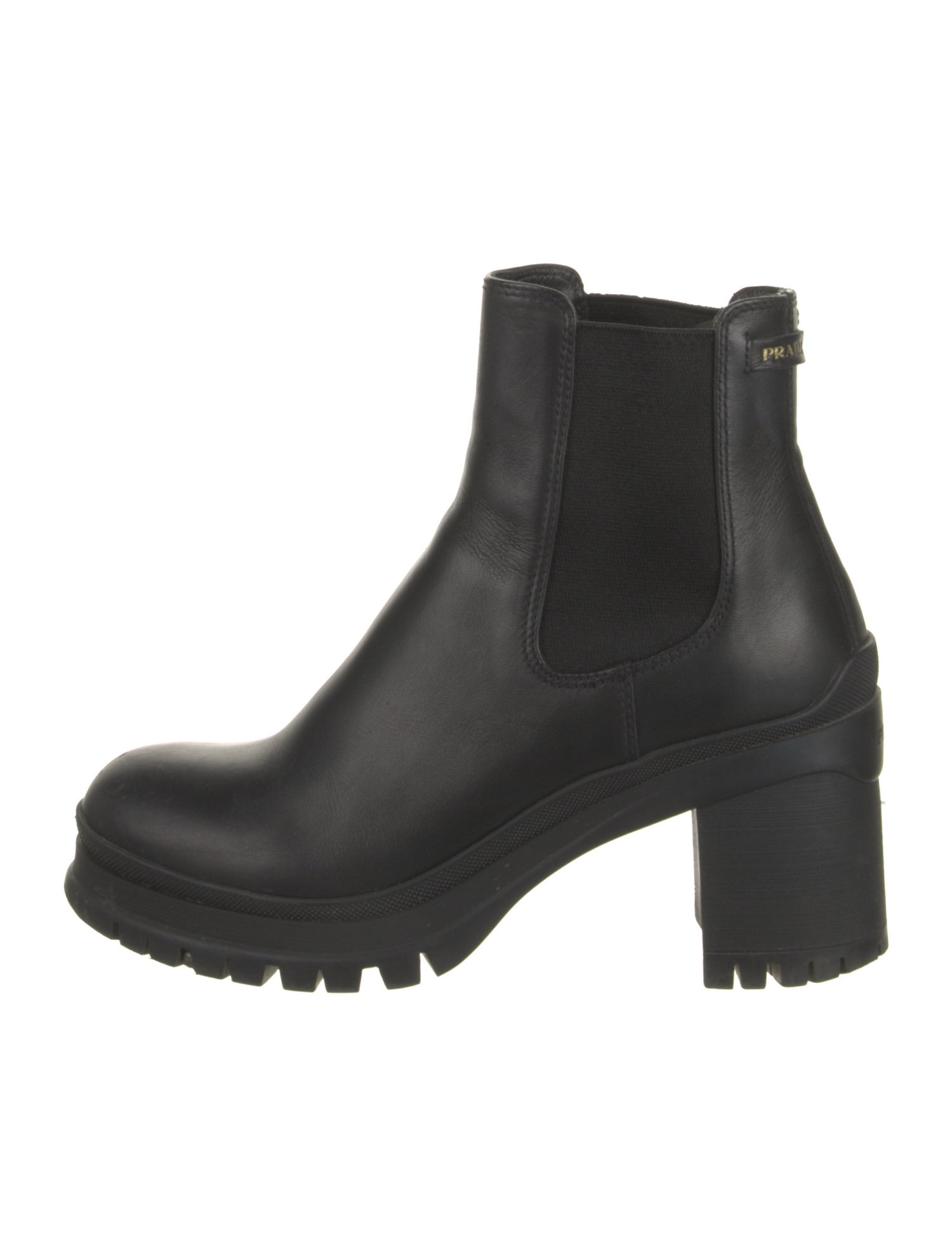 Prada Leather Chelsea Boots