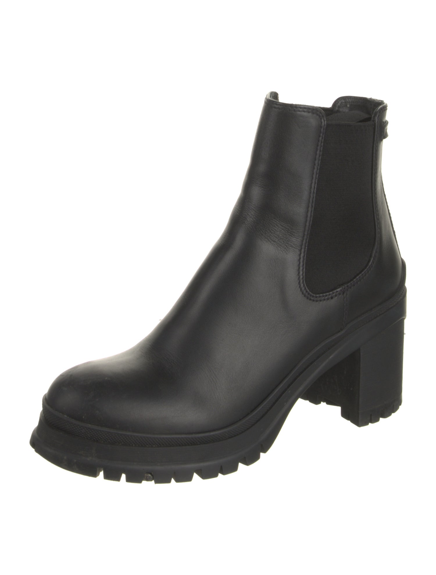 Prada Leather Chelsea Boots