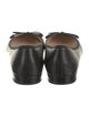 Prada Leather Bow Accents Ballet Flats