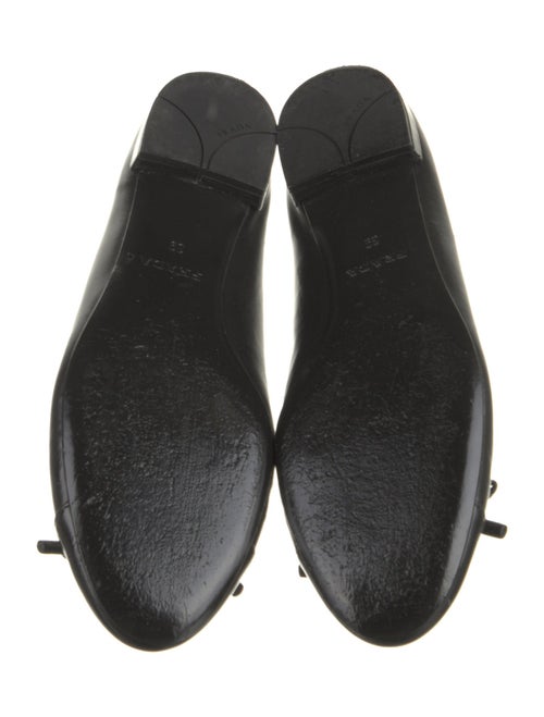 Prada Leather Bow Accents Ballet Flats