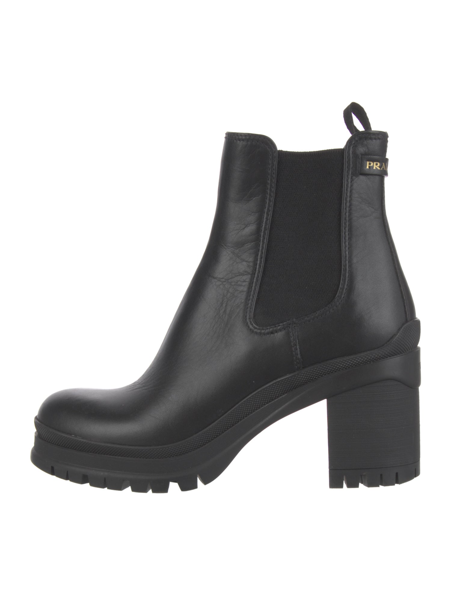 Prada Leather Chelsea Boots